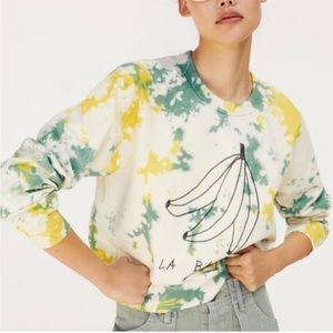 Clare V. La Banane tye dye sweatshirt XS 🍌